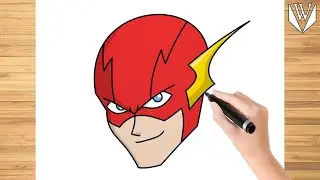 How to draw The Flash Step by step Tutorial | Free Download Coloring Page