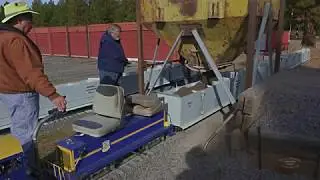 Loading and Hauling Ballast to Dobbs Track