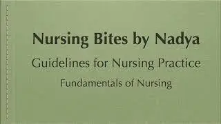 Guidelines for Nursing Practice