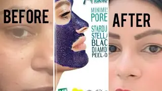 7th heaven minimise pores stardust stellar black diamond peel off mask Review | Honest review