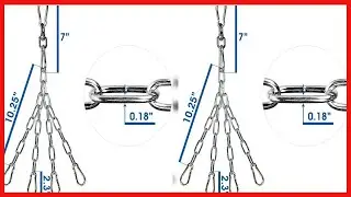 Yes4All Heavy Bag Swivel Chain with 4 Snap Hooks - Boxing Swivel Chain - Support up to 150 lbs