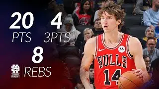 Matas Buzelis 20 pkt. 4 tr&oacute;jki 8 zbi&oacute;rek przeciwko Pacers sezon 25/26