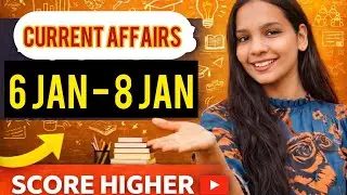 6 January to 8 January current affairs facts and mcq #currentaffairsmcq #handwritten #1liner #1