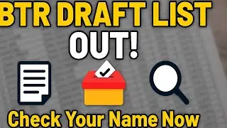BTR election Draft List published check now