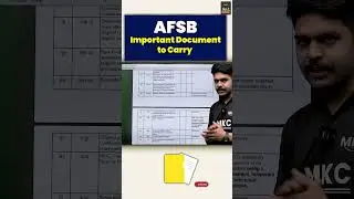 Most Important Documents to Carry for AFSB | AFSB Documents Checklist