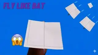 How to Make a Bat-Style Paper Airplane | Fly Like a Bat, origami paper airplane | lohit creation