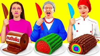 Reto De Cocina Yo vs Abuela | Gadgets y Trucos Secretos F&aacute;ciles de KaZaZa Challenge
