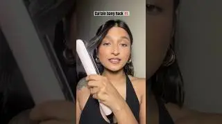 Curtain bang hacks #hairstyle #hairhack #hair