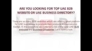 Top UAE B2B Websites and Business Directories