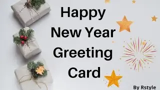 Happy New Year Card 2021 | Cute New Year Greeting Card Making Ideas | Easy Beautiful Greeting Card |