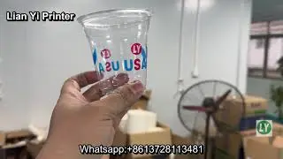 PET cup brand logo auto high speed printing machine plastic cup printing machine