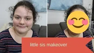 DOING MY LITTLE SISTERS MAKEUP | SIBLING Q&A | Ft. My 13 year old sister