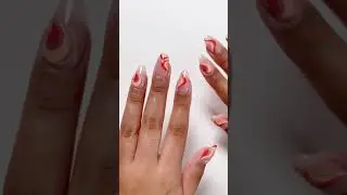 Hot Summer Swirl Nail Tutorial