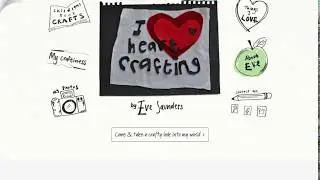 Blog Web Design for I Heart Crafting
