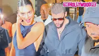 Kendall Jenner & Bad Bunny Rescue A Fan That Gets Trampled In A Mob While Leaving Dinner In Paris