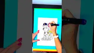 Coloring PAW PATROL CHASE [4K HDR HLG]
