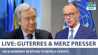 LIVE NOW: Guterres & Merz Hold Joint Press Briefing | AC14