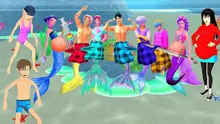 Yuta Mio Panik Saja Boys Disunat Rumi Demon Hunter Mermaid Hamil Besar | Sakura School Simulator