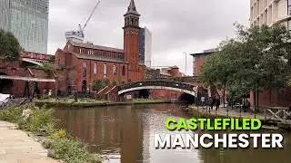 🇬🇧 Walking Tour Castlefield Manchester 2022 England