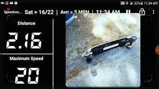 DIY Electric Skateboard Speed Test