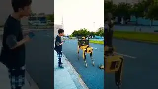 Delivery Robot 🙂 #delivery #courier #electric #mechanical