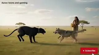 KING Kong vs Savage Wolves 🦍🐺 | Epic Savannah Rescue Saves Tribal Woman!  #africantribe 