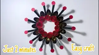 Plastic Spoon Wall Hanging Craft | Easy Home Decor DIY