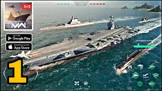 Modern Warships : Naval Battles Gameplay walkthrough Part - 1 ( Android, ios )