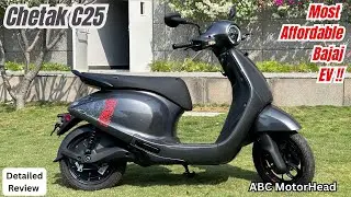 All New Chetak C25 - Bajaj Chetak Under ₹1 Lakh? Entry-Level Variant - Most Detailed Review | Range