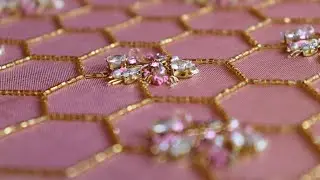 Jothika saree blouse embroidery with AD stones