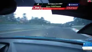 #8 Audi Sport Team WRT 24h N&uuml;rburgring 2018 Vanthoor crash