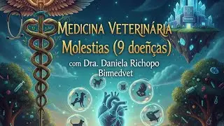 Medicina veterinaria 9 doen&ccedil;as pra B2  Bovinos equinos c&atilde;es e gatos zoonose. Estude Junto Bionedvet