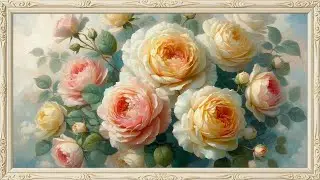 Dreamy Valentine Pastel Rose Art | 4K Romantic Floral Art for Frame TV | Elegant Screensaver Art
