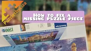 Puzzle Tip: how to fix a missing piece. How to make a puzzle look better with the missing piece.