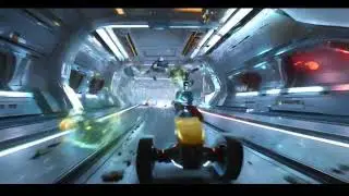 Zero Gravity Hoverboard Race - Space Station Thrill