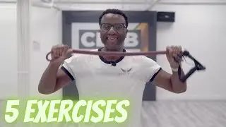 5 Band Exercises To Build Senior Strength, Balance, Core etc...