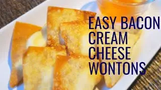 Easy Bacon Cream Cheese Wonton (Rangoon)
