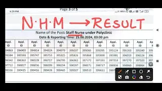 NHM STAFF NURSE RESULT - LAB TECH , CHA , MEDICAL OFFICER - DOCUMENT VERIF - NHM MALADA WB NURSE