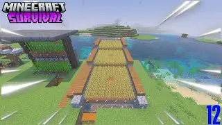Minecraft Automatic Wheat Farm In Minecraft Survival EP 12 )