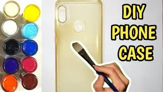 DIY Mobile Cover at home✌🏻| How to paint old phone cover | What to do with yellow phone cover?