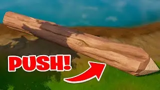 Push Giant Boulders or Timber Pine logs Fortnite