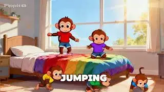 Five Little Monkeys Jumping on the Bed | No More Monkeys | Kids Poem & Nursery Rhyme
