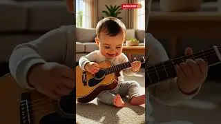 Cute baby playing guitar👶 #fypシ #viralvideo #baby #shorts #trending #viral #youtubeshorts