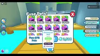 What happens when you fuse 12 DARK MATTER STEAMPUNK WOLF?? (Pet Simulator X)