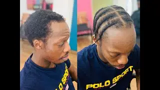 POP SMOKE BRAIDS ON SHORT HAIR with marley hair extensions