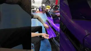 Color change for this Lambo #shop #wrap #cars #lamborghini