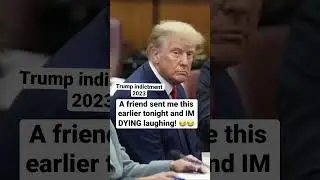 Trump has been Indicted and a friend sent this to me tonight - IM DYING LAUGHING! #Trump #indictment