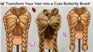 ✨ Butterfly Braid Hairstyle | Cute & Trendy Hair Idea 2025