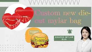 custom new die cut mylar bag
