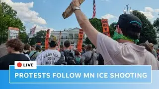Live: Protest in DC follows Minneapolis ICE shooting by agent